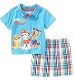 Nickelodeon Paw Patrol Baby BoysポロTシャツand Plaid Shorts Outfit
