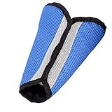 DealMux車の安全シートベルトストラップハーネスショルダーパッドカバークッションブルー