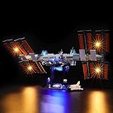 JUNENTER LEDライトキット（リモコン式）レゴ国際宇宙ステーション対応 - Ideas 21321用照明セット（モデルセットは付属しません）