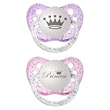 Ulubulu Princess おしゃぶり　2個セット 0ヶ月～ BPAフリー [並行輸入品]