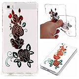 Huawei P8 Lite ケース Zeebox Huawei P8 Lite高品質 TPU カバー 衝撃吸収 Huawei P8 Lite 用 超薄型 柔軟 落下防止 保護カバー 生涯補償付き (