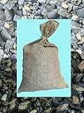おしゃれな砂利・ドンゴロス（麻袋）パック　[大粒]20㎏（粒大約20～40ｍｍ）