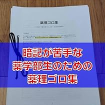 薬剤師国家試験　ゴロ集(紙冊子) 薬剤師国家試験(新カリ対応) 付箋ノート 付箋まとめ 薬学 ゴロ集