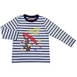 おさるのジョージ ボーダー柄 長袖Tシャツ 天竺 Curious George 春物 fpo-pn9119 100cm ネイビー