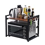 WENZHE キッチン収納りキッチンラック収納棚キッチンラックワゴン電子レンジ調味料フロアタイプ多機能木製、3色、60 * 40 * 47cm ( 色 : Teak-60*40*47cm )