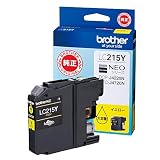 【brother純正】インクカートリッジイエロー(大容量) LC215Y 対応型番:MFC-J5720CDW、MFC-J5620CDW、DCP-J4225N、MFC-J4725N 他