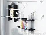 ALUP- 木製パネルフローティングシェルフ/書棚/壁棚/プラントスタンド、リビングルームベッドルーム回廊壁掛け装飾ラック壁フレーム ( 色 : #3 )