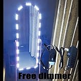 Mirror LED Light For Cosmetic Makeup Vanity Mirror Lighted White with Dimmer 5ft 10ft (10 ft light) 
