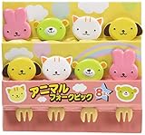 トルネ ピック アニマル フォークピック 8本 うさぎ くま ねこ いぬ P-2815