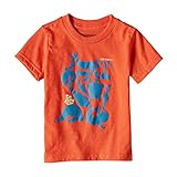 (パタゴニア)patagonia Baby Live Simply Sea Buds Cotton/Poly T-Shirt 60414 Campfire Orange (CMPO) 2T