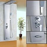 Senlesenつや消しニッケルシャワーパネルマッサージジェットTub注ぎ口with Sprayer手シャワー列