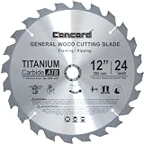 Concord Blades WCB1200T024HP 12-Inch 24 Teeth TCT General Purpose Hard & Soft Wood Saw Blade [並行輸入品]