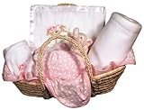 Raindrops 8-Piece Blanket Gift Set, Sleepy Time Bear Moses Basket/Pink by Raindrops [並行輸入品]