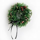 【Blooming＆me】フラワーデザイナー推薦 枯れない 高品質 玄関 壁掛け インテリア オリジナル 大人の色気 モダンワインローズリース(小)