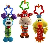 Ebrima Baby Rattles Stroller Educational Toys, Set of 3 [並行輸入品]