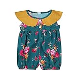 Tovadoo ベビー　ロンパース　ノースリーブ　小花柄　グリーン　コットンブレンド　可愛い　ファッション　爽やか　夏休み　海遊び　遊園地　リゾート　旅行　パーティー　結婚式　出産祝い　新生児　女の子