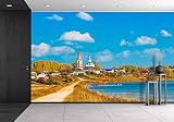 wall26 粘着式壁紙 大型の壁 壁画シリーズ 66"x96" WMR-WP-X-C625-66x24x4