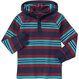 ジンボリー GYMBOREE/ フードヘンリー ターコイズストライプ トップス長袖Tシャツ 6歳【並行輸入】