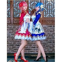 Re:ゼロ レム チャイナ服 コスプレ 衣装 Amazon.co.jp: Re:ゼロから始める異世界生活 リゼロ レム ラム