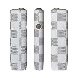 [Newlives] CS243ケース カバー 収納 保護 PU デニム ジーンズ カバー タバコ たばこ デニム 上質 喫煙 電子タバコ レザー 革 大容量 電子タバコ レザー 適用 iluma-i ケース iluma-oneカバー (ホワイト)