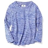 オールドネイビー OLD NAVY/ マールドスクープネックスイングトップ スタニングブルー トップス長袖Tシャツ L【並行輸入】