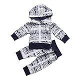 (ラランドリー) laraandlory セットアップ 男の子 秋冬 長袖パーカー＆ロングパンツ (80/6-12ヶ月, ブルー)