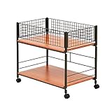 山善(YAMAZEN) 押入れ収納ラック キャスター付き 幅44 ダークブラウン/ブラウン OSR-7544(DBR/BR)