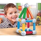 Colorful Creative Discovery Kids 26-piece Magnetic Building Block Set [並行輸入品]