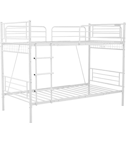 セール！分割可能 シングルロフトベッド上下分割可能 パイプベッド 【WHITE】 Amazon｜SOFTSEA ロフトベッド シングル 大人用 子供部屋
