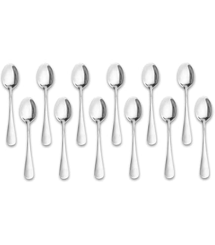 New Star Foodservice Cucchiaio Da Brodo In Acciaio Inox – Modello Rose, 15,5 Cm, Confezione Da 12, Elegante E Resistente - 2