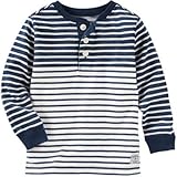 オシュコシュ OSHKOSH/ ストライプヘンリー カラー トップス長袖シャツ 8歳【並行輸入】