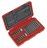 Sealey ak2190 Ribeビットセット22pc 3 / 8 " & 1 / 2 " Sqドライブ