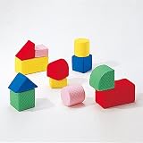ソフトで洗える積み木 キルディブロック（15cm基尺）Bセット（12個）