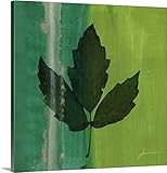 James Burghardtプレミアムシックラップキャンバス壁アート印刷題名シルバーリーフタイルII 36" x 36" 2275427_24_36x36_none