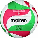 Molten V1M300 Ballon de volley-ball Blanc/vert/rouge Ø 15