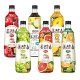 美酢 (ミチョ) 希釈タイプ 飲み比べ 6本セット 900ml×6 (ざくろ1本/マスカット1本/レモン1本/グレープフルーツ1本/パイナップル1本/太陽のシトラス1本)