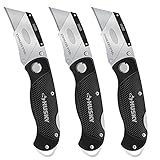 Husky Folding Lock-Back Utility Knife (3-Pack) [並行輸入品]