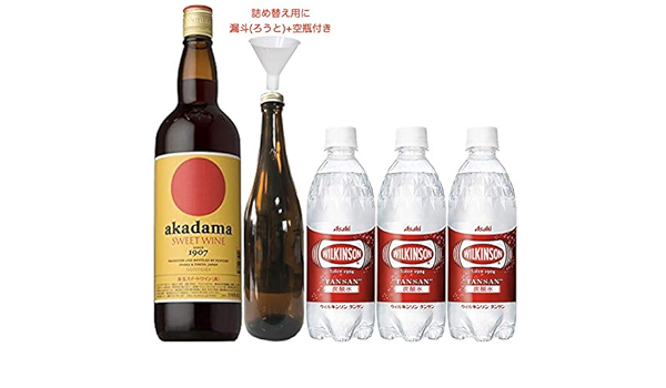 Amazon Co Jp Refill Carbonated Divider Akadama Sweet Wine Red 0 4 Gal 1 8 L Refill Bottle 24 2 Fl Oz 720 Ml Wax Wilkinson Carbonated 16 9 Fl Oz 500 Ml 3 Bottles Food Beverages Alcohol