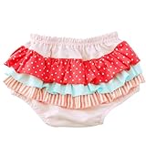 チップ＆チェリー POP　HOP　トリプルラッフルブルマー バブルガム　バービー　ピンク地 60-80cm