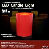 息を吹くと消える キャンドルライト フレームレス LEDライト 1個 S 赤