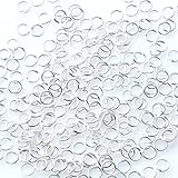 HARU雑貨 ホワイトシルバー 丸カン 5mm 約100個 銀 一重 マルカン まるかん アクセサリー パーツ 手芸 ハンドメイド