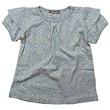 《春夏対応》 nico hrat(ニコフラート) 製品洗い加工済み 42/2天竺半袖星総柄Tシャツ 130cm/MG NO.B-270113