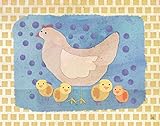 Green Leaf Art Hen and Chickens Canvas Art [並行輸入品]