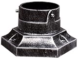 Special Lite Products SPB-170-BLK Aluminum Stub Post Base, Black [並行輸入品]