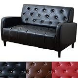 エムール 二人掛け レザーソファ ウォルカ Walka ブラック