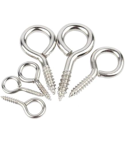 Amazon.co.jp: Shapenty ミニメタルフープ ペグスクリューアイ