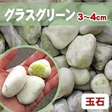 天然石 玉石砂利 グラスグリーン 3-4cm サンプル