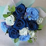 【バレンタインに】　プリザーブドフラワー/ ブルー花束