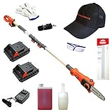 予備バッテリー付【2018年最新型】YARD FORCE 18V2.0Ahリチウム(残量ケージ付) コードレス高枝電動チェーンソー Y3LS-C20-PTD0 ＋ 「予備18V2.0Ahリチウム(残量