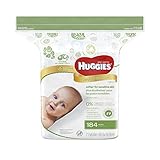 [ハギーズ]Huggies Natural Care Wipes 184枚と携帯用ワイプケース/おしりふき16枚入 付き [海外配送]